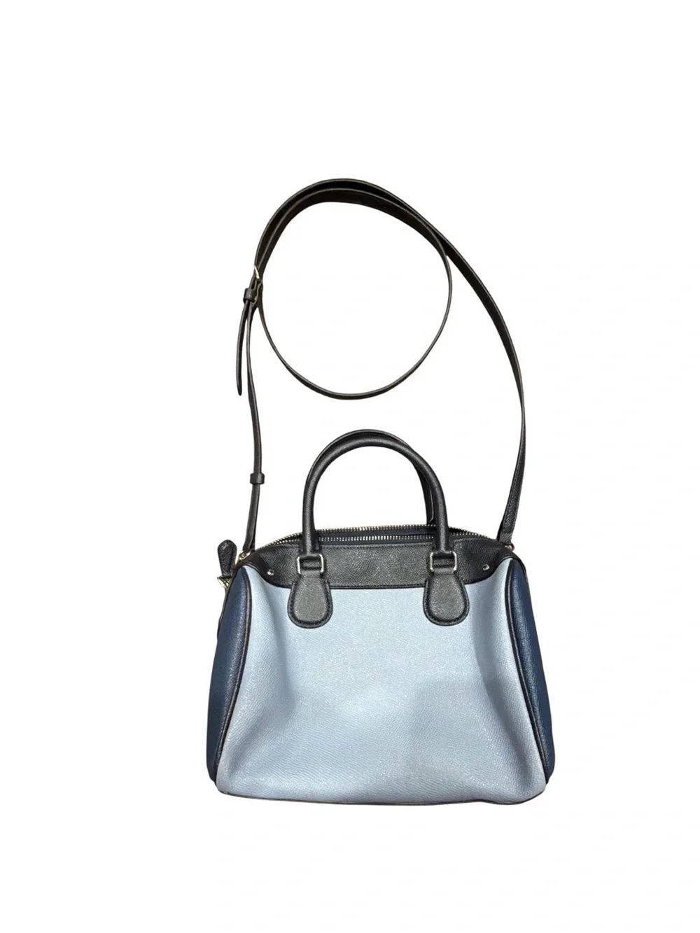 Coach Mini Bennett Satchel in Two-Tone Light Blue and Navy